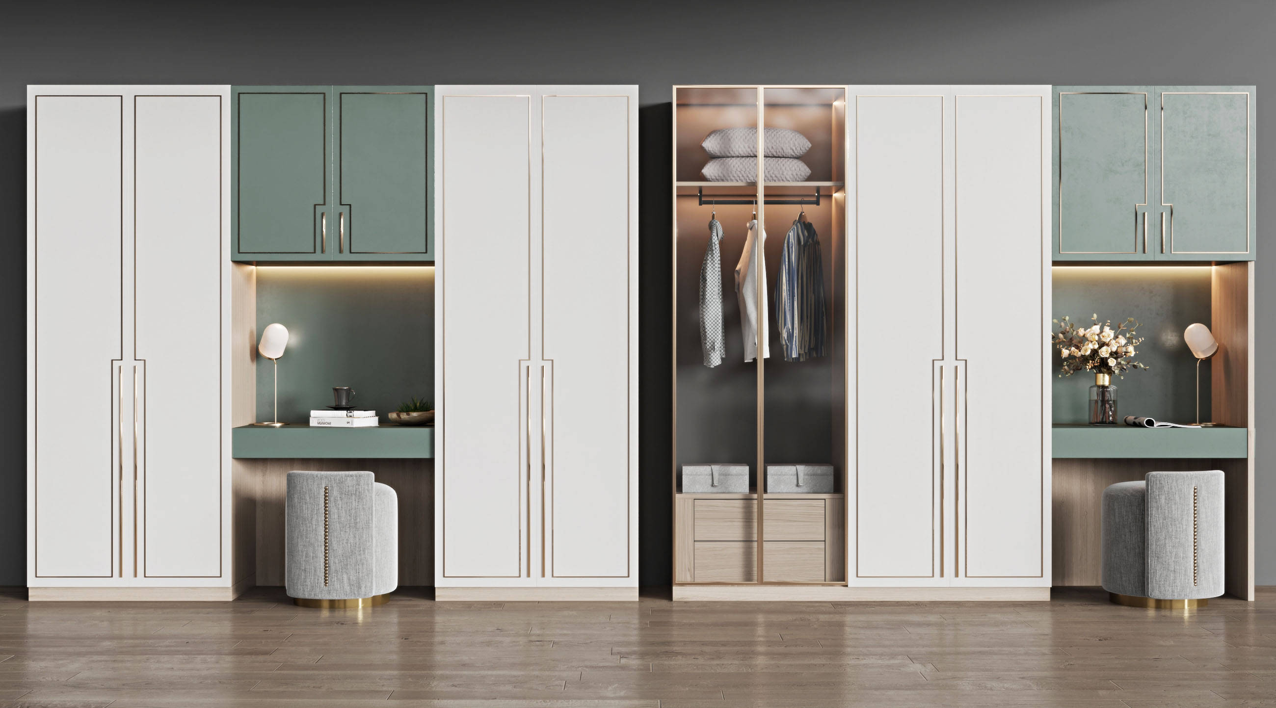 宜奢2023定制衣柜经典配色分享_卧室_生活_质感