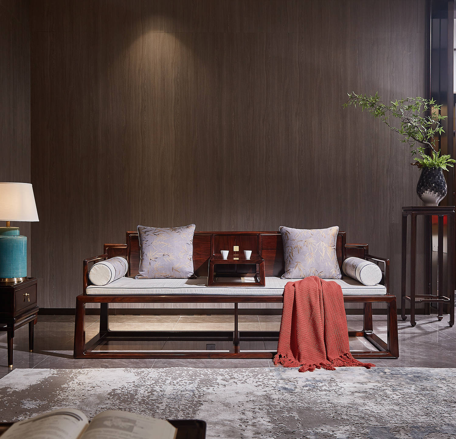 东成文宋:黑酸枝望岳罗汉床(第九届广东"省长杯"二等奖作品)越简单越