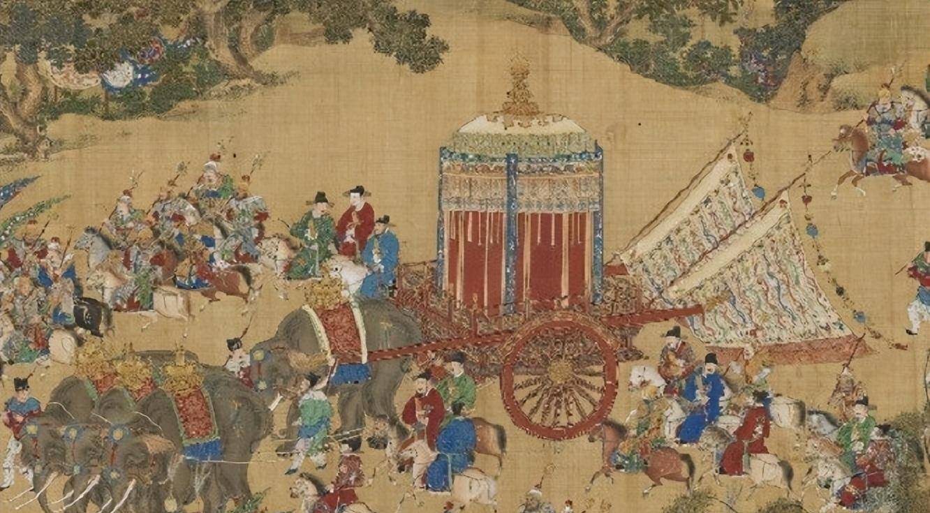 玉辂与太长旗同时,由于材质的不同,不同辂的使用场合也有着严格的规定