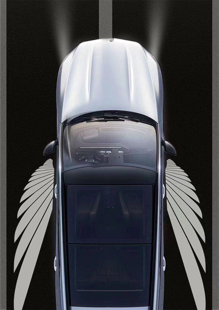 新款奔驰c级加装天使之翼地毯灯_搜狐汽车_搜狐网