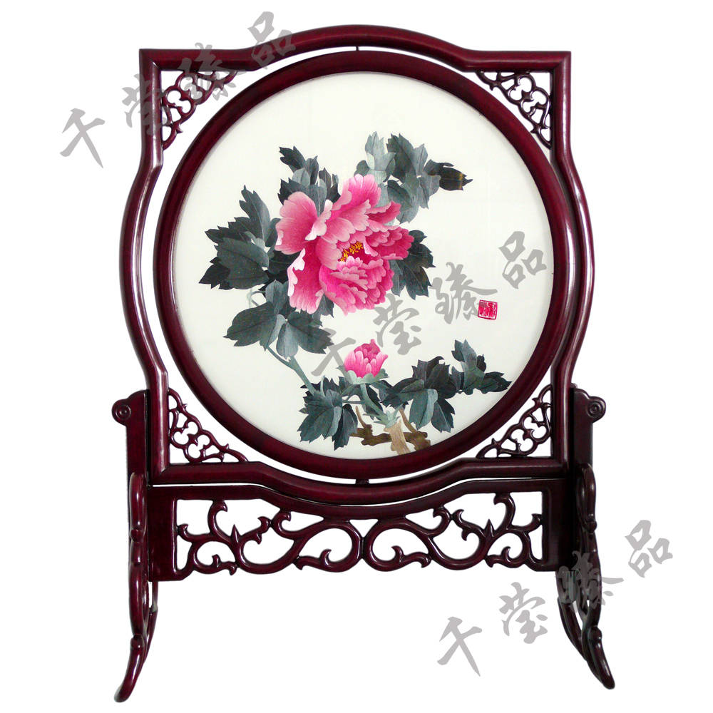 湘绣双面绣富贵牡丹,华美绣艺中的瑰宝!_作品_传统_艺术