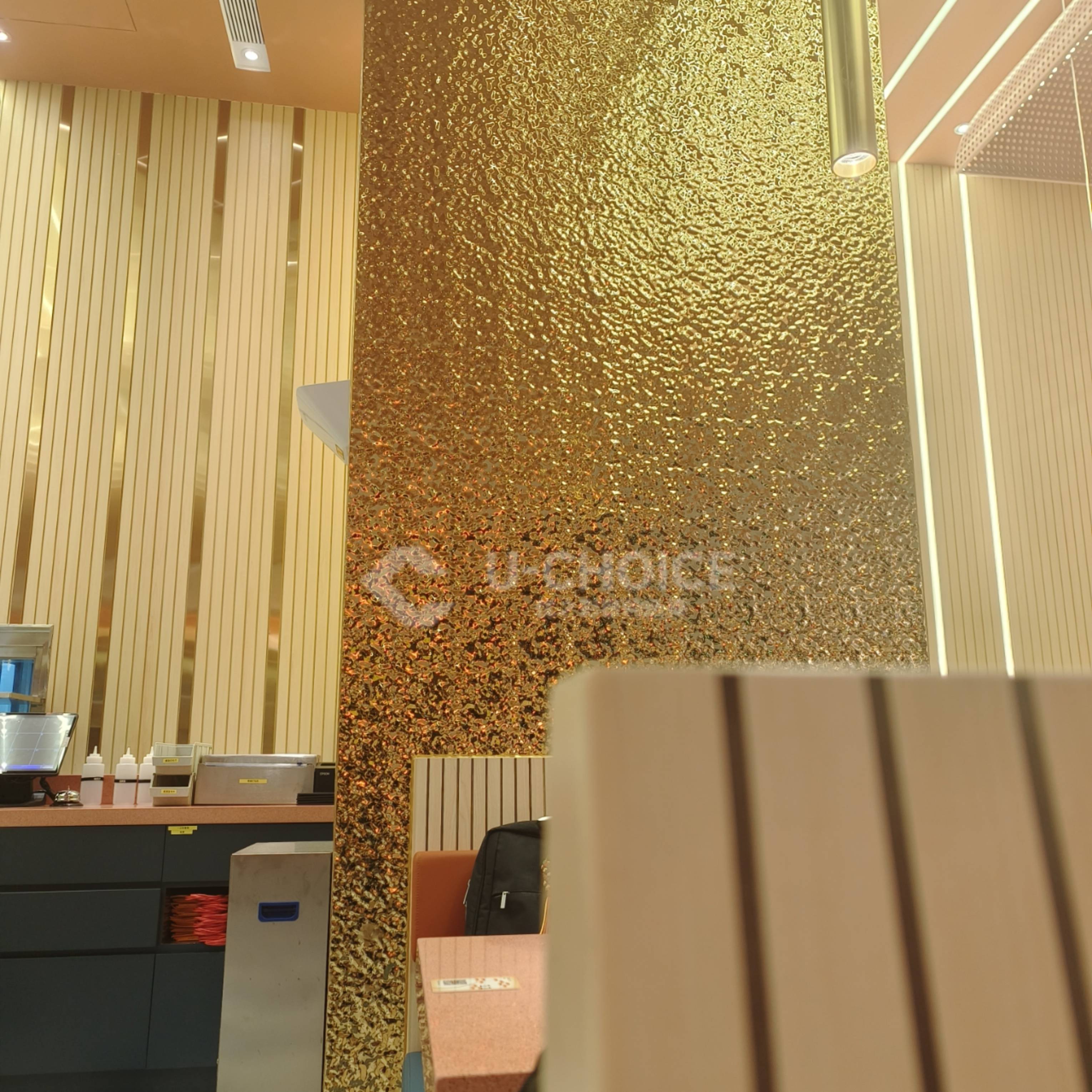 水波纹不锈钢蜂窝板,为餐厅增添一份高档感和现代感