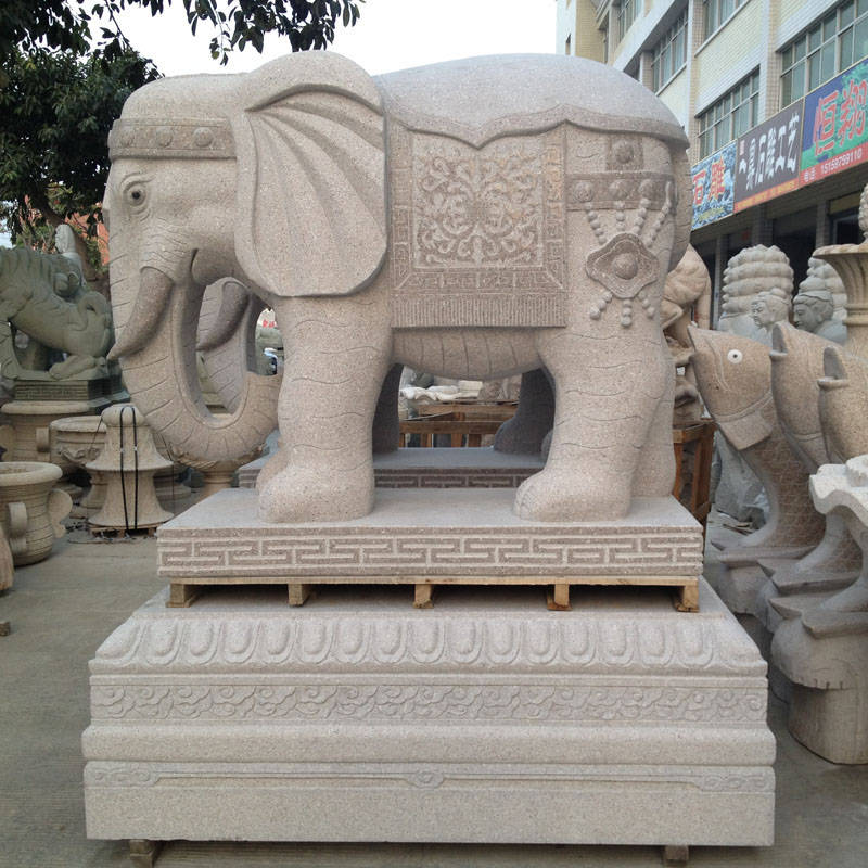 石雕大象现货一对石雕大象价格招财石雕大象惠安石雕大象厂众所周知