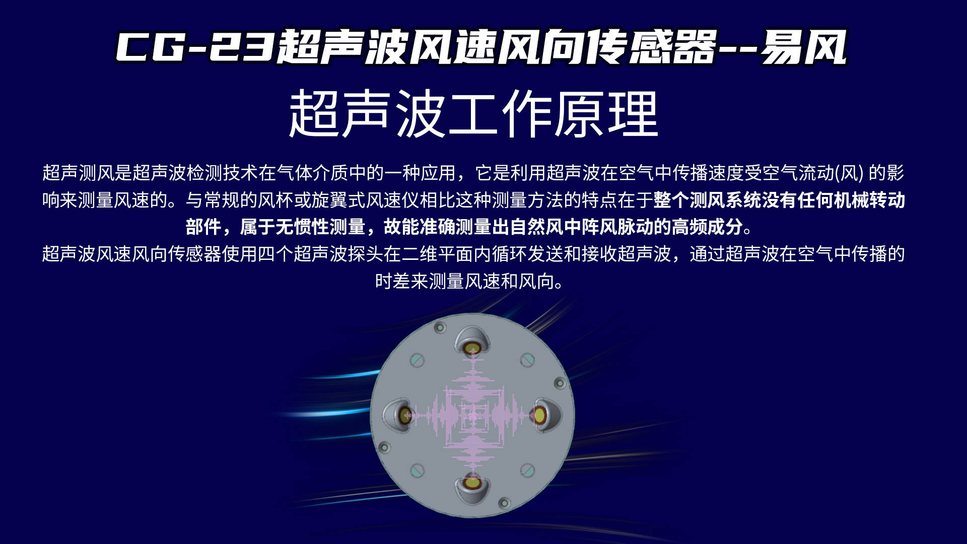超声波风速风向传感器超声波测风技术