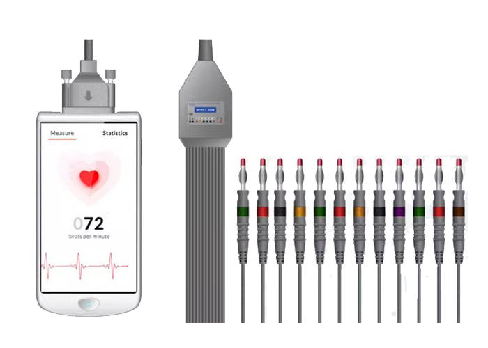 手持式心电图机_便携式心电记录仪主板方案定制_支持_操作_显示屏