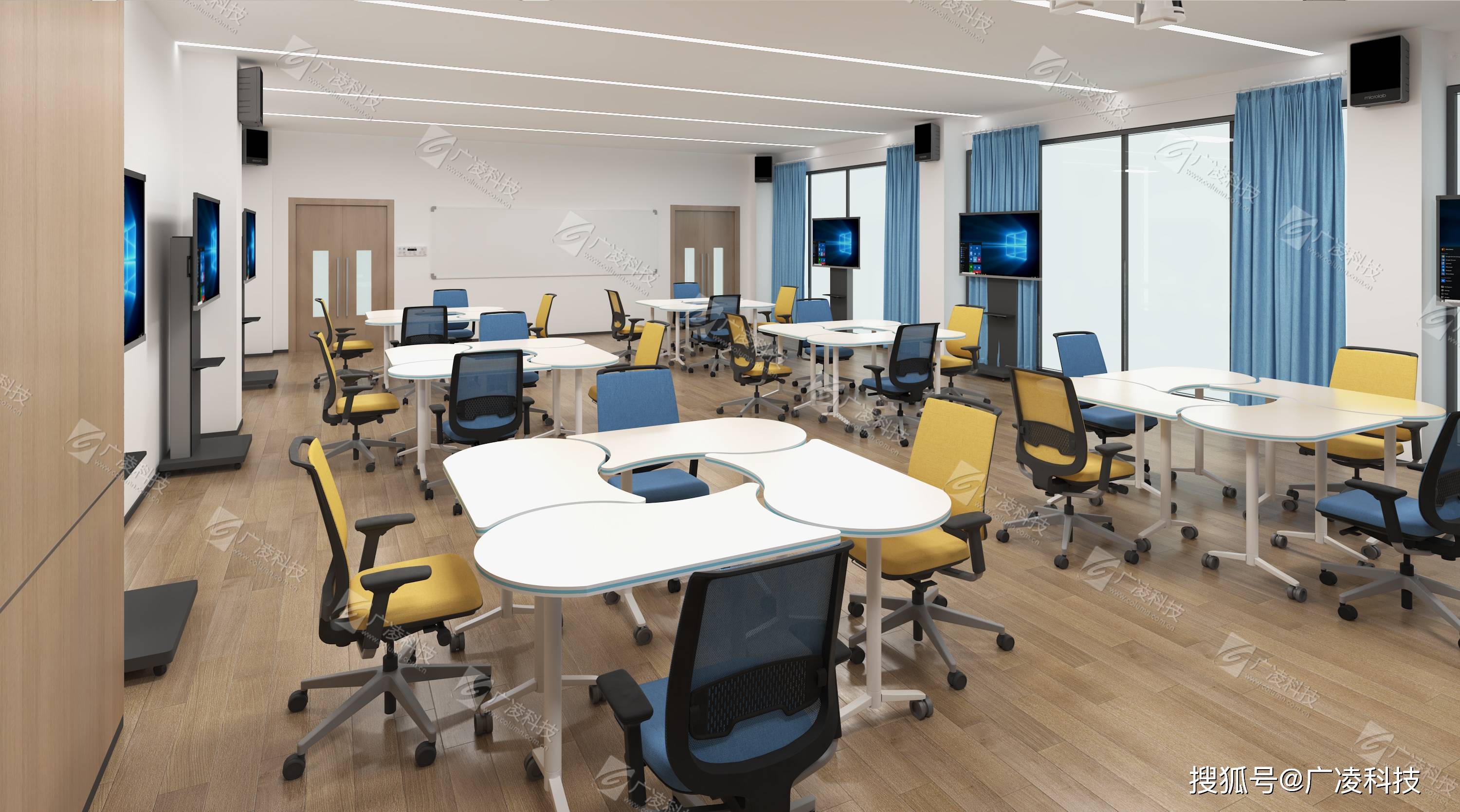 广凌智慧教室设备:打造高效智能教学环境_互动_管理_包括