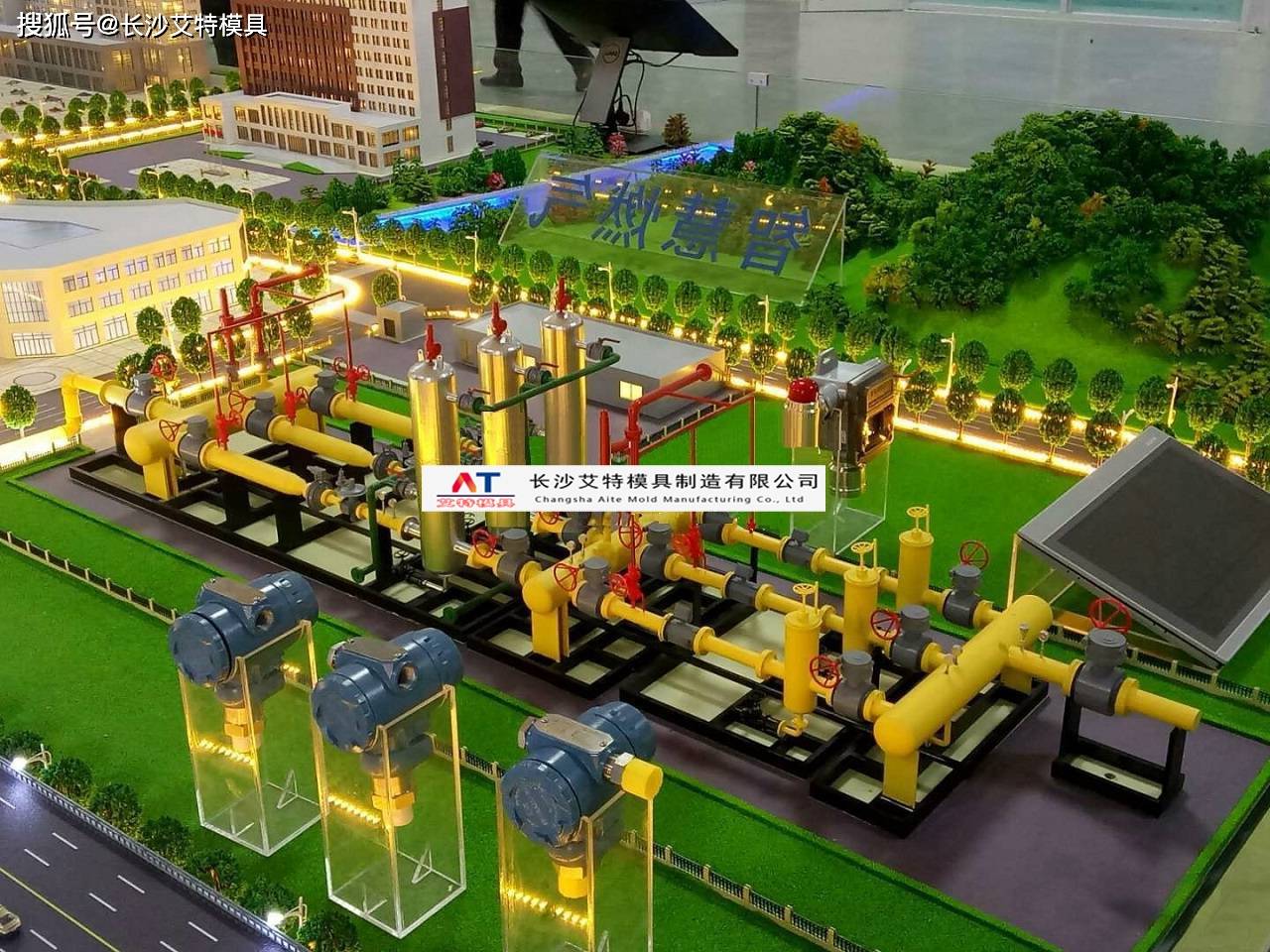 天然气净化模型天然气脱水脱烃仿真教学装置