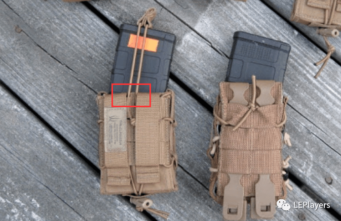 快拔,可以兼容大多数手枪弹匣▲单独的穿绳孔▲内部加入海帕龙材料