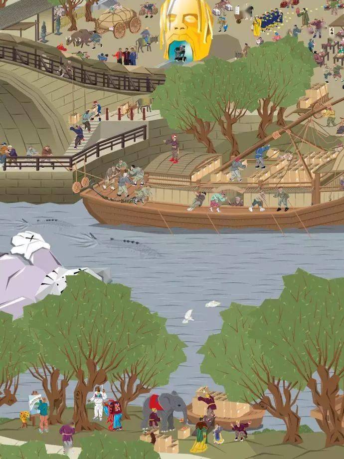 美术这位理工男创作的潮流版清明上河图火了陈冠希周杰伦主动拍照分享