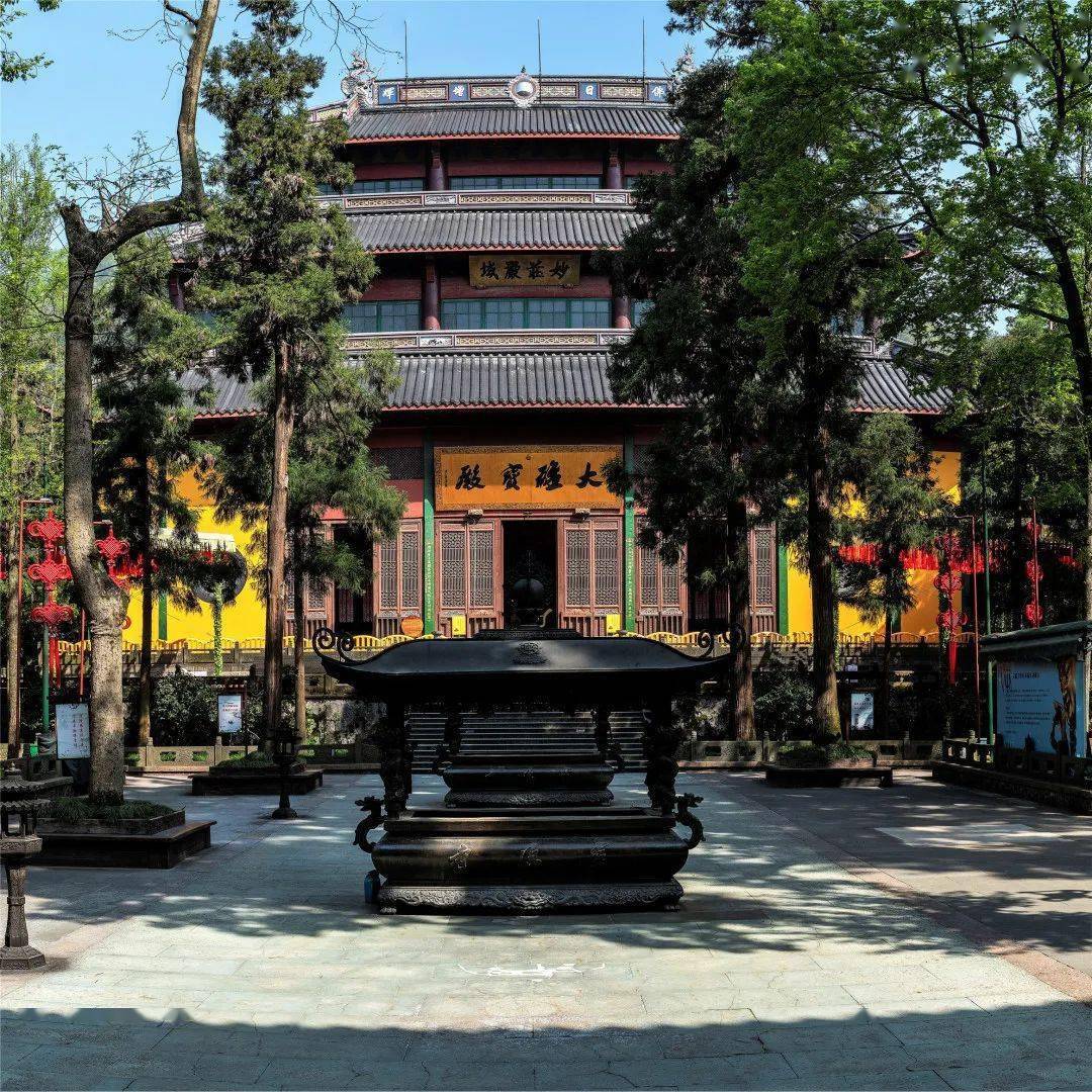 灵隐实拍寺院开放第一天