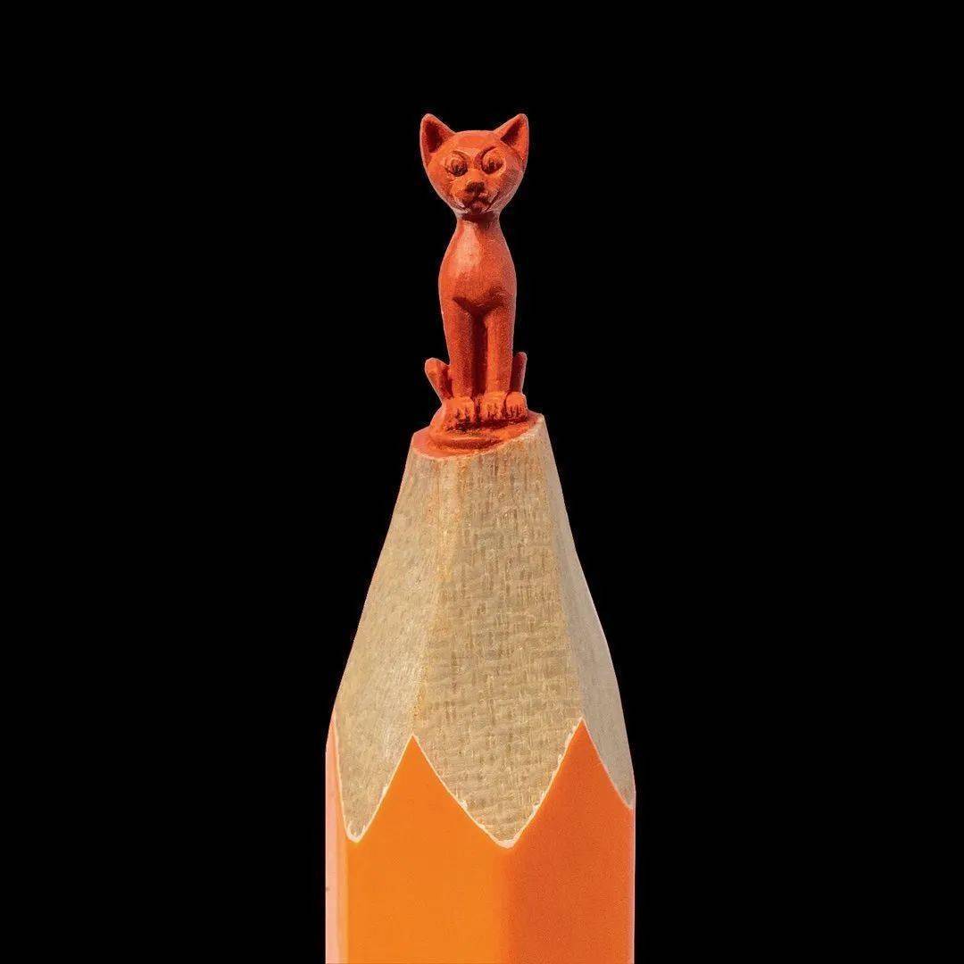 铅笔头的艺术,没想到吧,铅笔除了用来画画还可以雕刻!