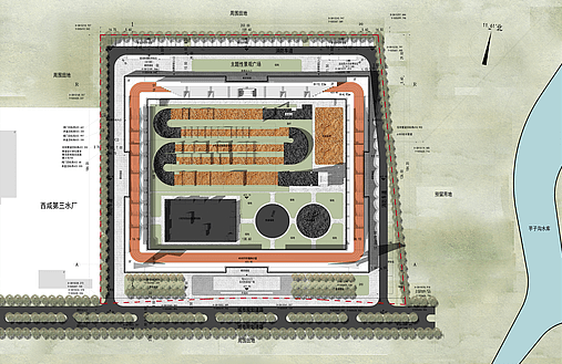 小轮车场地施工图图片