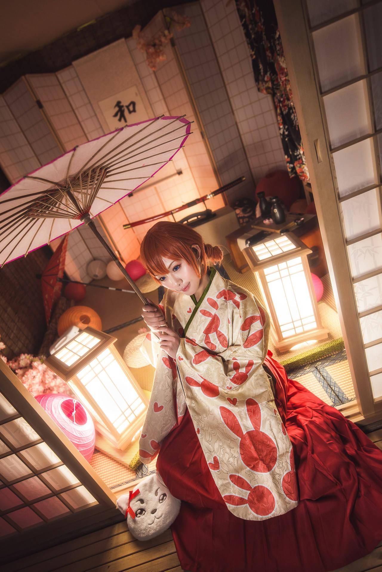 《银魂》神乐cosplay_嘉霁