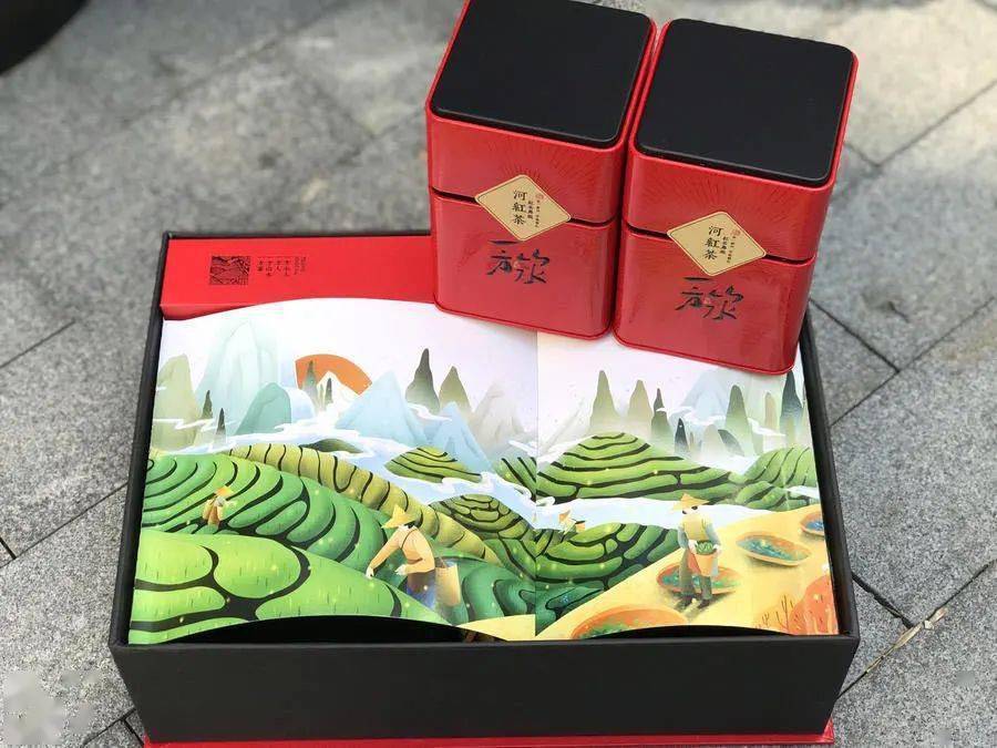 山水礼盒产品内容:产品卡片一张配套手提袋150g一级河红茶自喝款包装