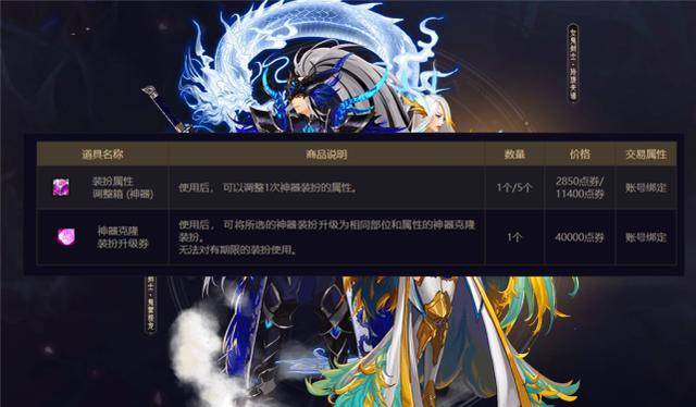dnf不仅有神器装扮还有神器克隆装扮升级费用更贵4k必成