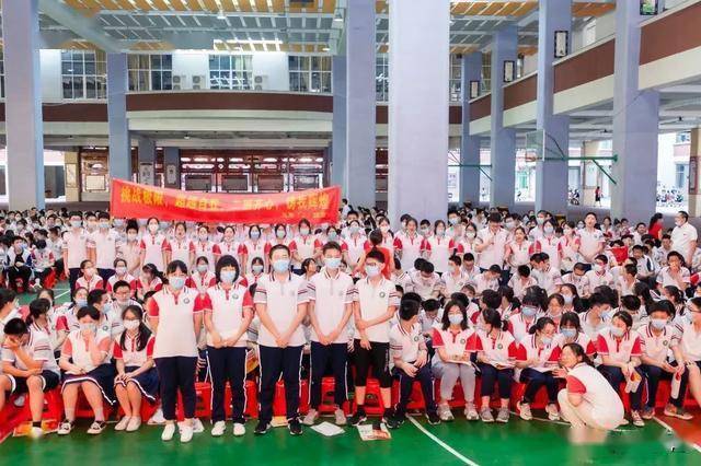 莆田南门学校中考动员大会来了考生们加油