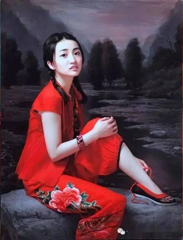 中国当代年轻艺术家超写实美女油画作品欣赏_绘画