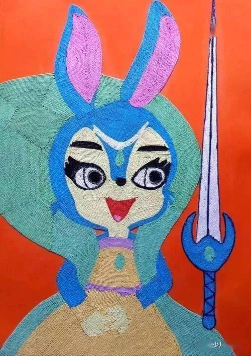 创意纸绳画打造画面立体感就是这么简单