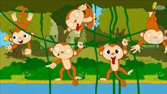 【每日英语】 | 听歌学英语 | 五只小猴子