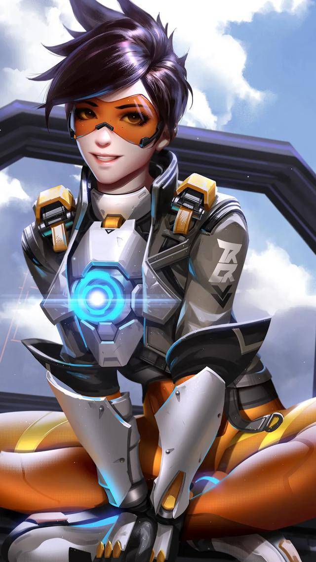 守望先锋游戏美女同人插画手机壁纸