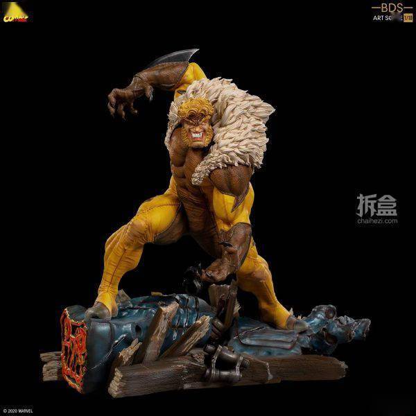 ironstudios漫威漫画x战警系列剑齿虎110雕像