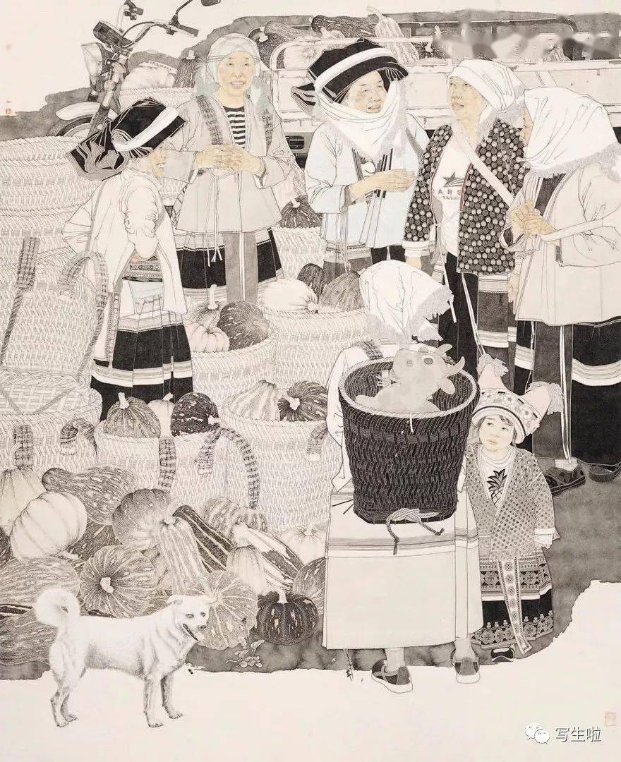游山不知年 陈博贤 162cm×200cm 中国画江山·阅 车敏 190cm×200cm