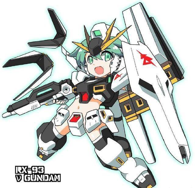 q版高达机娘,想抱走谁呢?_猫叉