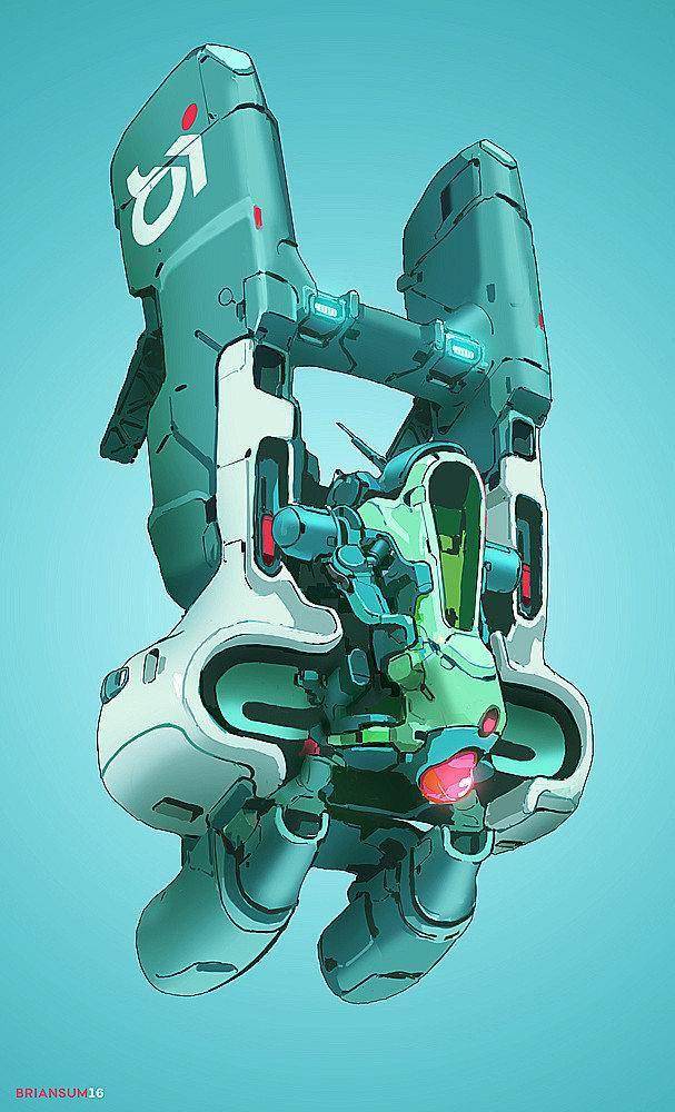 科技感十足创意机甲概念图