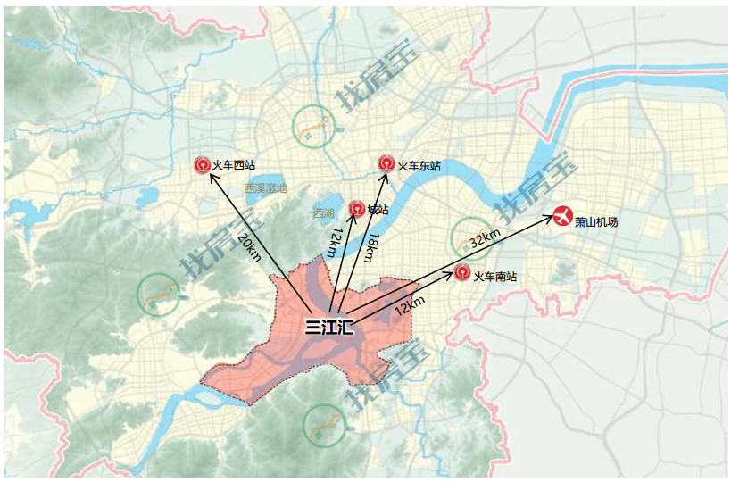 三江汇区域图片