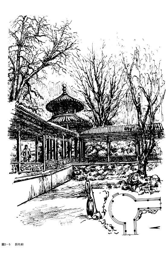 园林景观设计｜中国园林建筑图集-廊·榭·舫_廊子