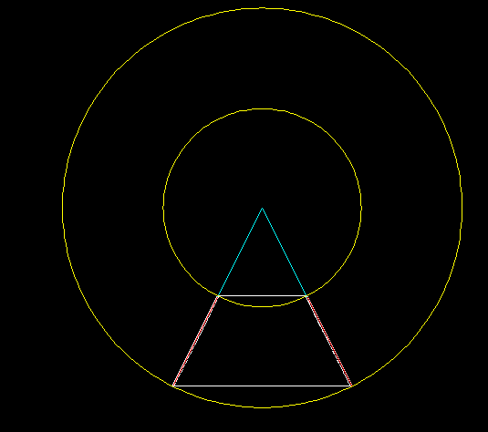 圆变径的画法图片