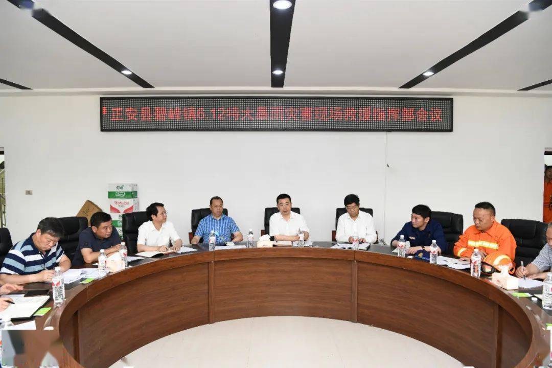 魏树旺深入正安县碧峰镇调度指导抢险救灾工作