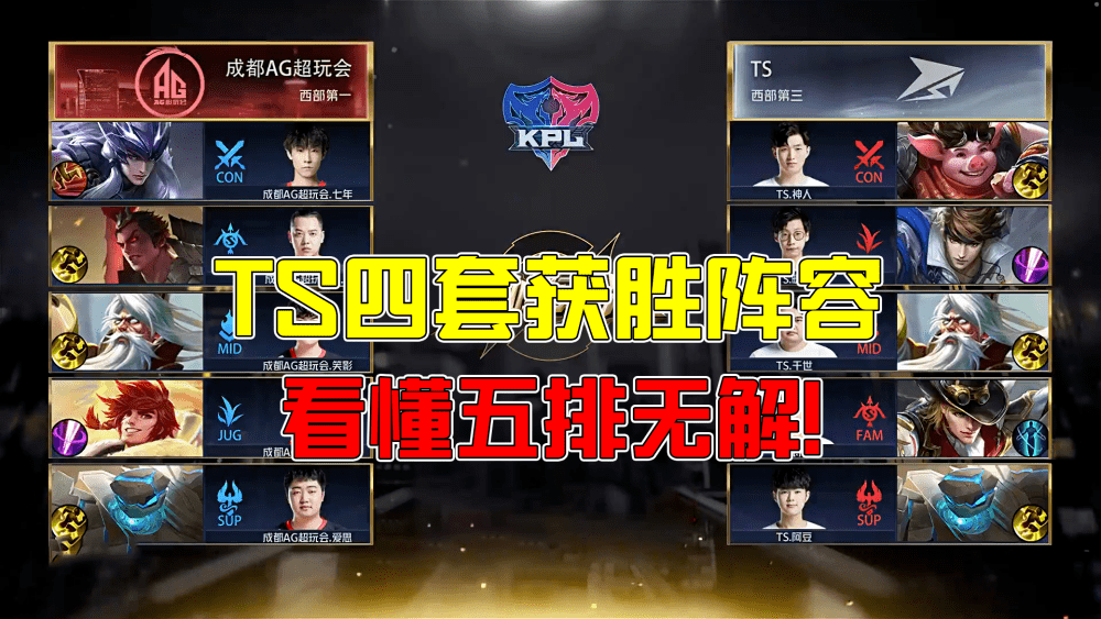 王者荣耀kpl:ts英勇夺冠,4个取胜阵容你看懂了吗?