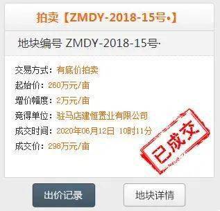 6月8日—6月14日驻马店房地产市场周报_成交