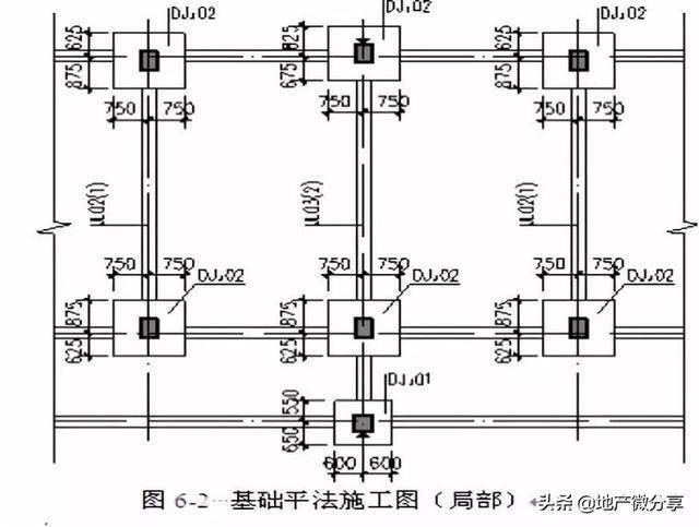 柱下独立基础cad图图片