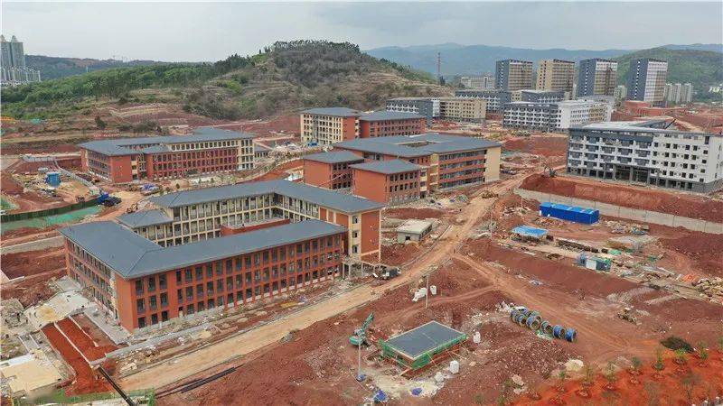 雲南財經大學安寧新校區建設火熱進行中藍圖正在變成現實