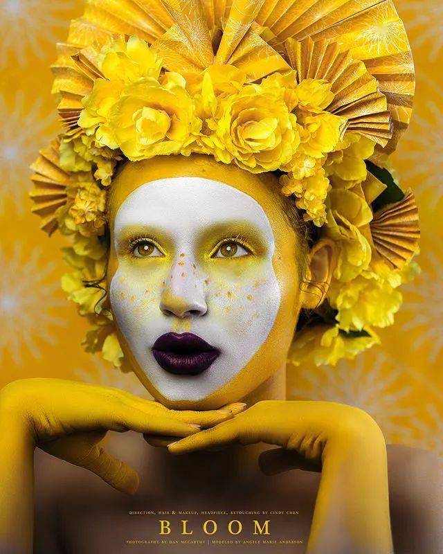 收藏艺术面部彩绘妆容集锦