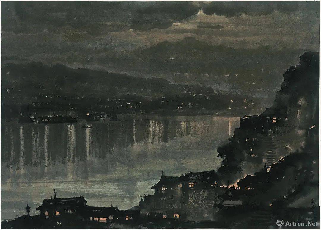 宗其香以光影入国画,李斛以素描来为国画注入新的血液,都是延续悲鸿