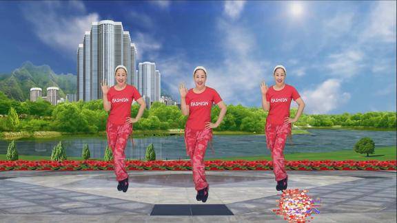 抖音最火神曲38度6广场舞32步动感带劲真好看