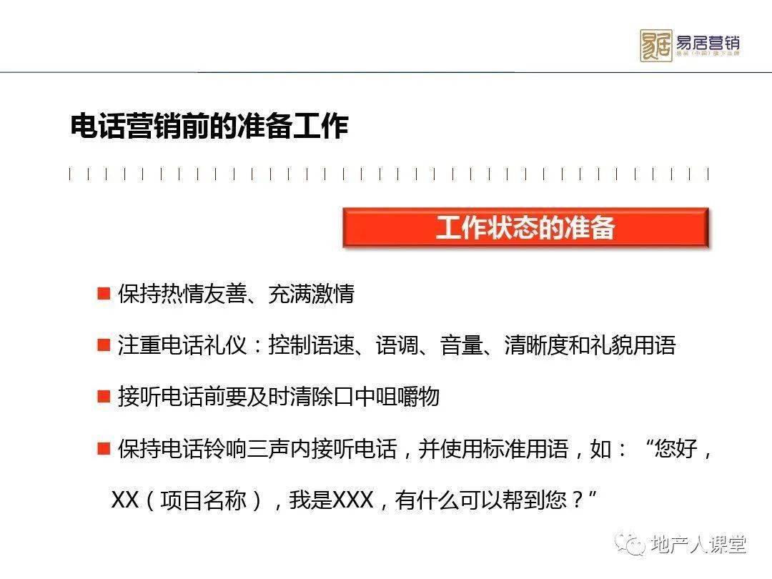 电销房地产置业顾问call客技巧及工作指引ppt