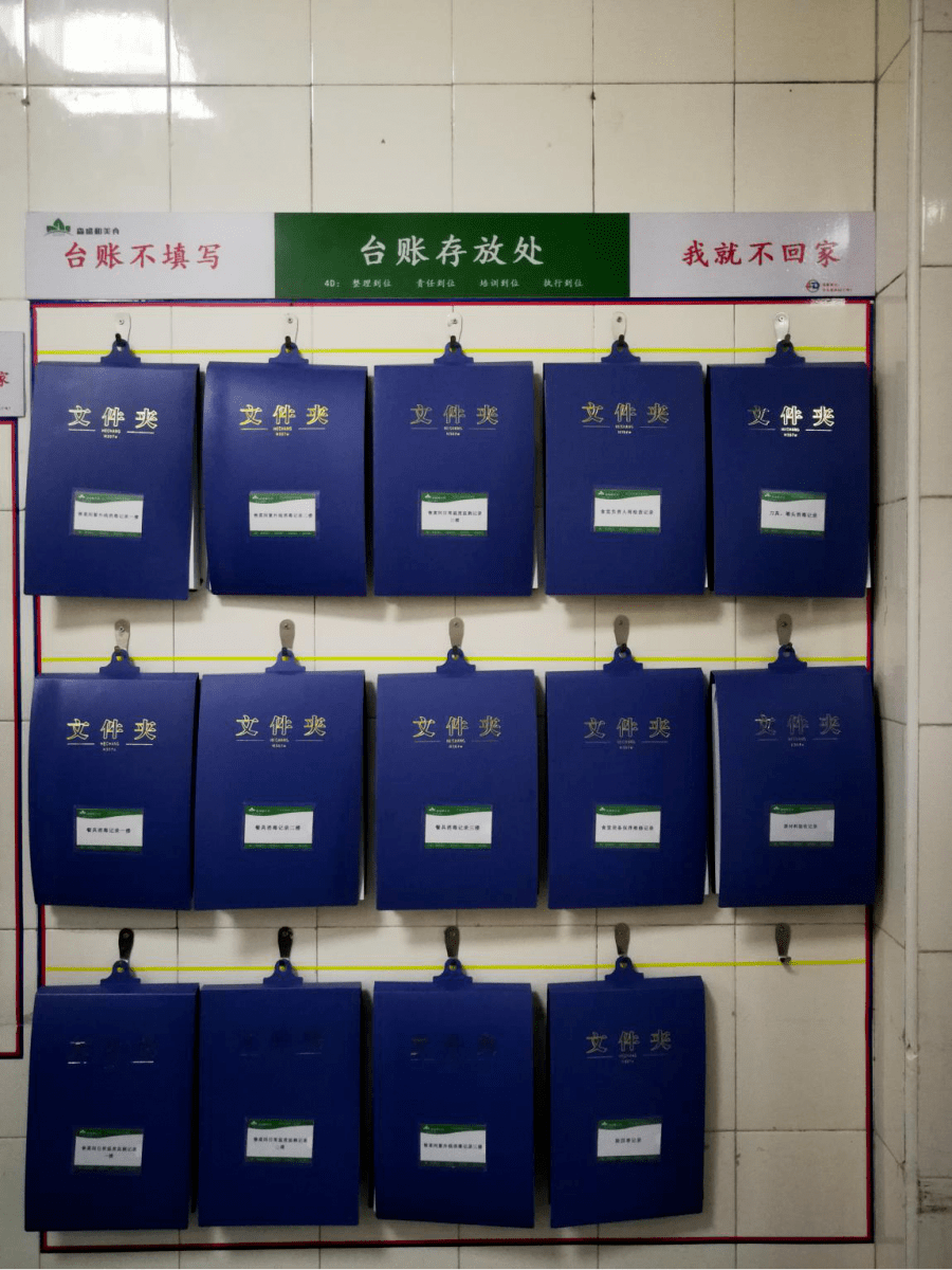 厨房大厅清洁工具设专用摆放区域所有食材分类有序摆放,整体干净整洁