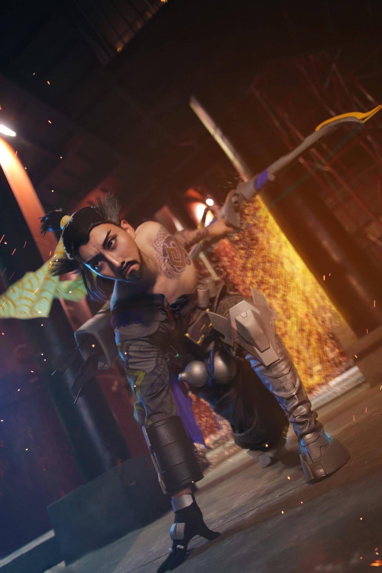 守望先锋半藏cosplay