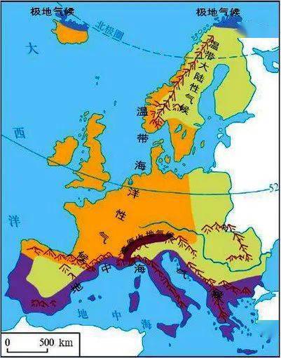 欧洲西部气候图片