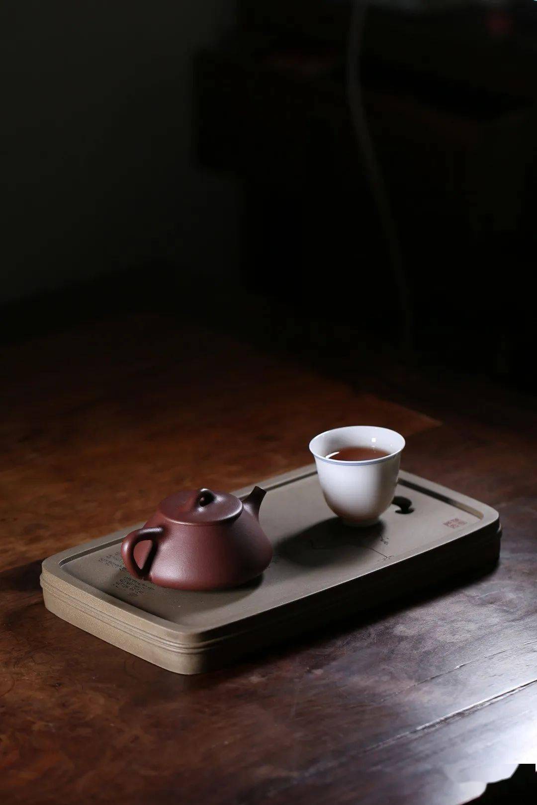 紫砂臻品毛华明紫砂干泡壶承麒麟招财清供