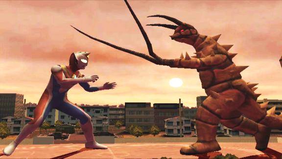 奥特曼格斗进化3古敦vs赛文戴拿奥特曼