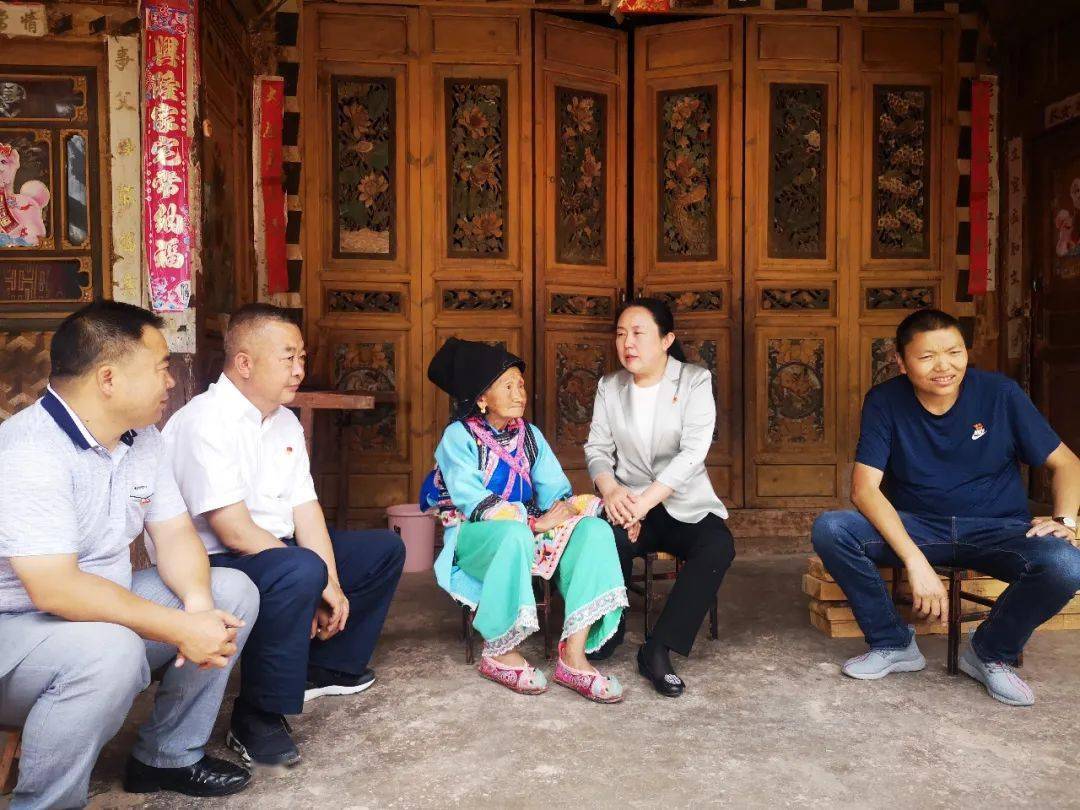 袁丽娟到巍山县走访慰问老党员和困难党员