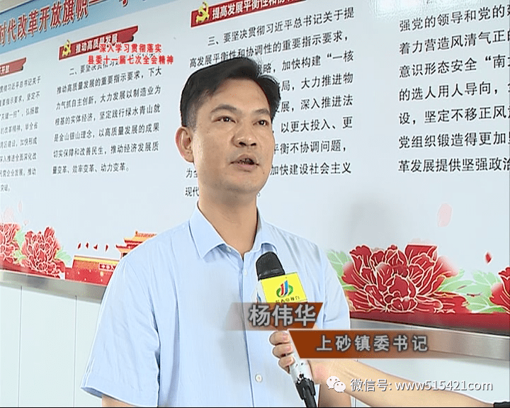 揭西电视台学习贯彻县委十一届七次全会精神访谈访上砂镇委书记杨伟华