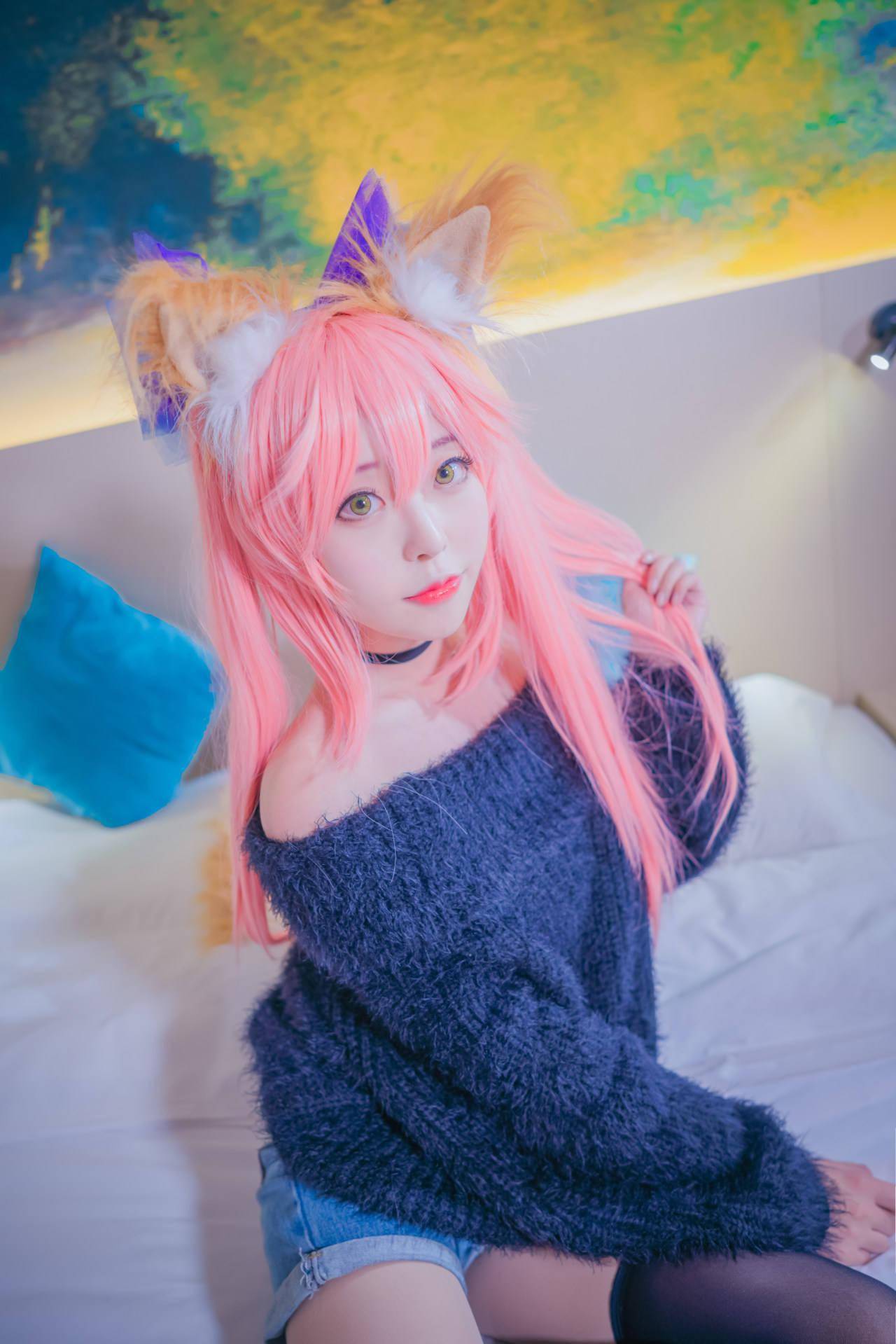 fate 毛衣三人组 玛修cosplay