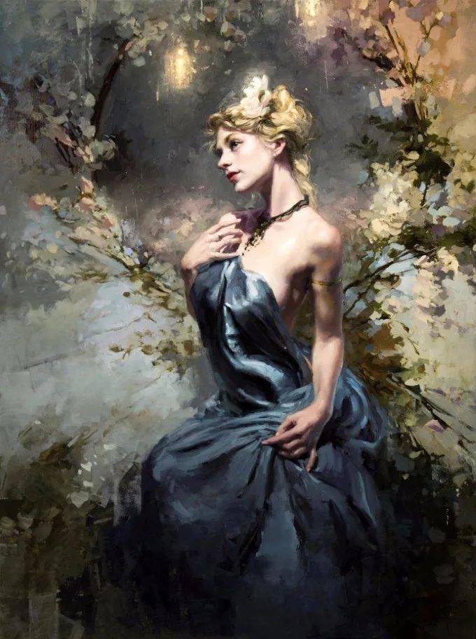 细致的笔触将女性的美展现得淋漓尽致,惊艳