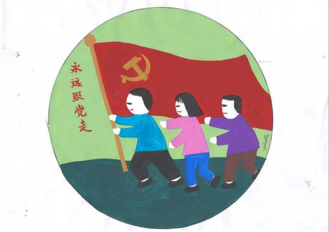 四史教育以画入学农民画与四史教育碰撞的火花